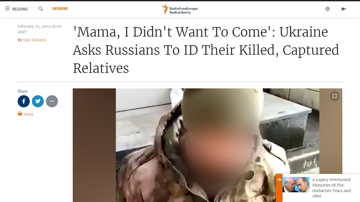 'Mama, I Didn't Want To Come': Ukraine Asks Russians To ID Their Killed ...